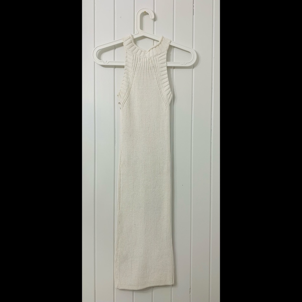 NWOT White Knit Dress S/M